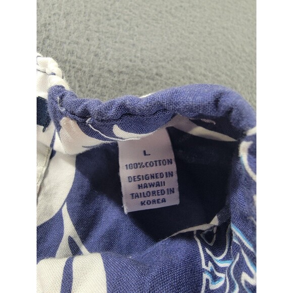 Tampa Bay Rays Shirt Mens Large Blue White MLB Baseball Hawaiian Reyn Spooner - Picture 3 of 10